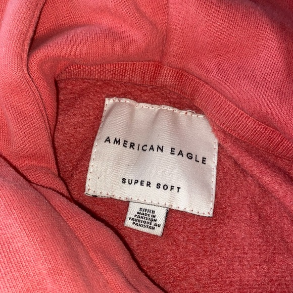 American Eagle men’s salmon colored hoodie size small - Picture 5 of 5